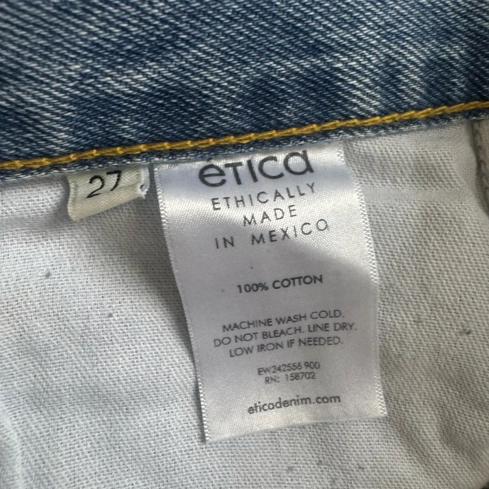 Etica Sky Blue Wide Leg Jeans - Picture 6 of 6